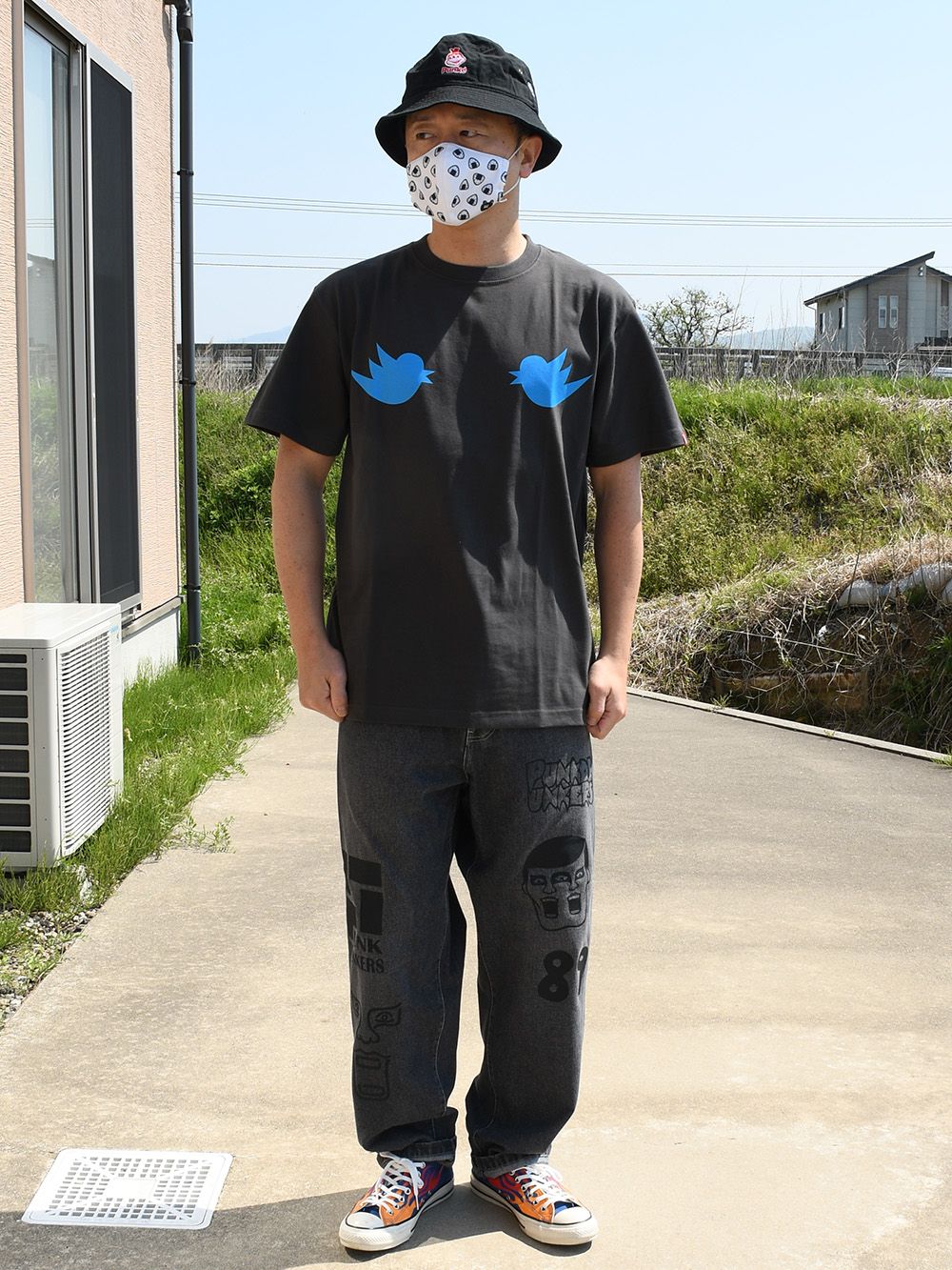 鳥を愛する男TEE
