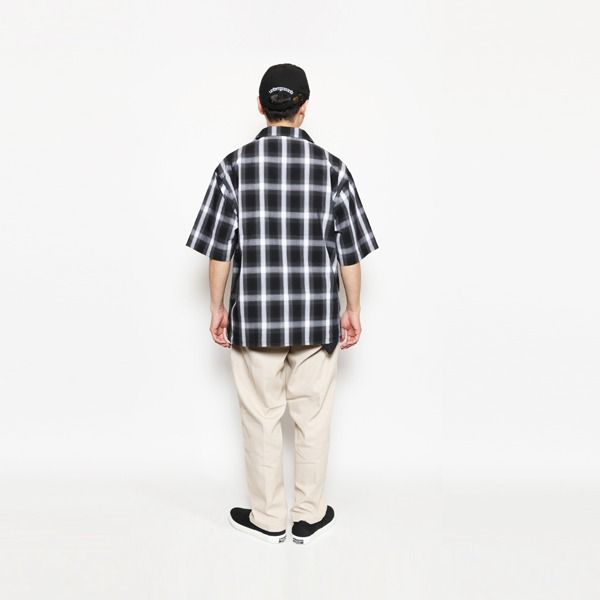 HOOK OPEN COLLAR CHECK-SHIRTS