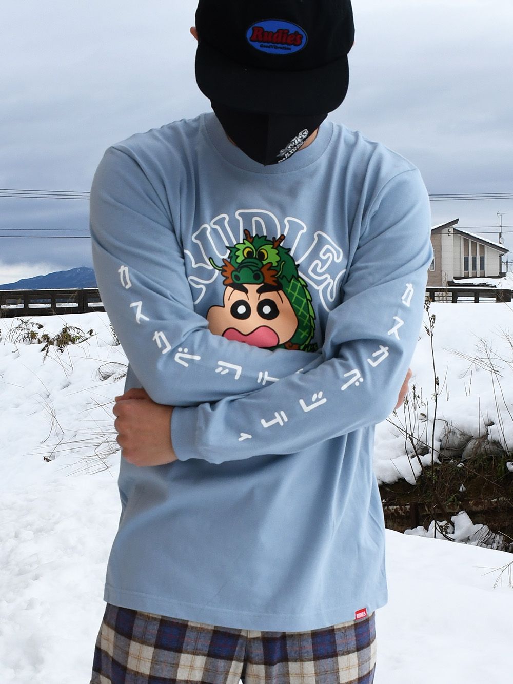 RUDIE'SxCRAYON SHINCHAN DRAGON LSTEE
