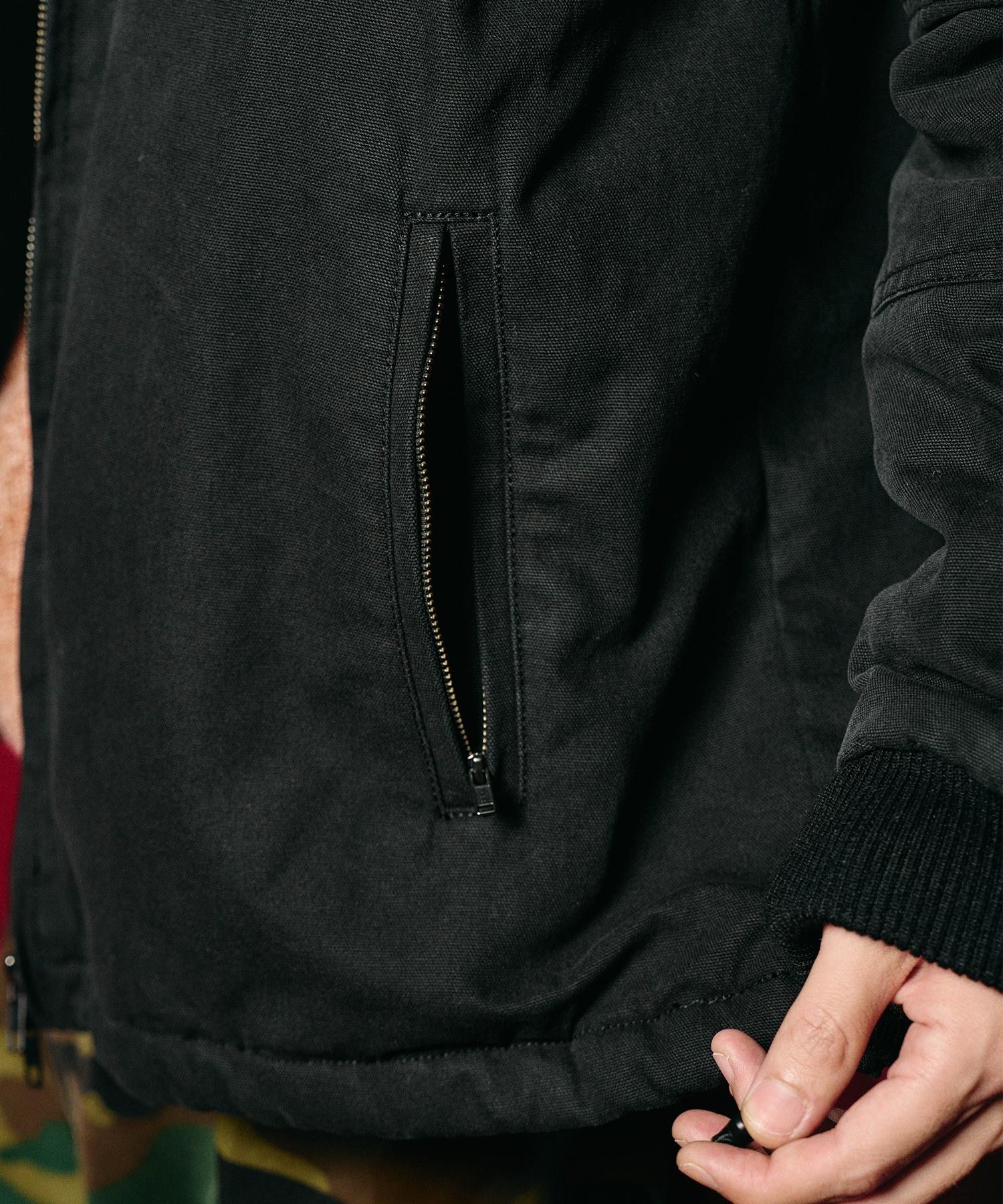 Metal logo padded jacket