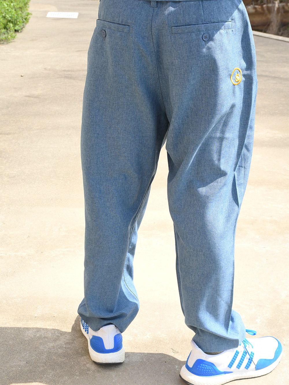 sd retro style wide taperd pants