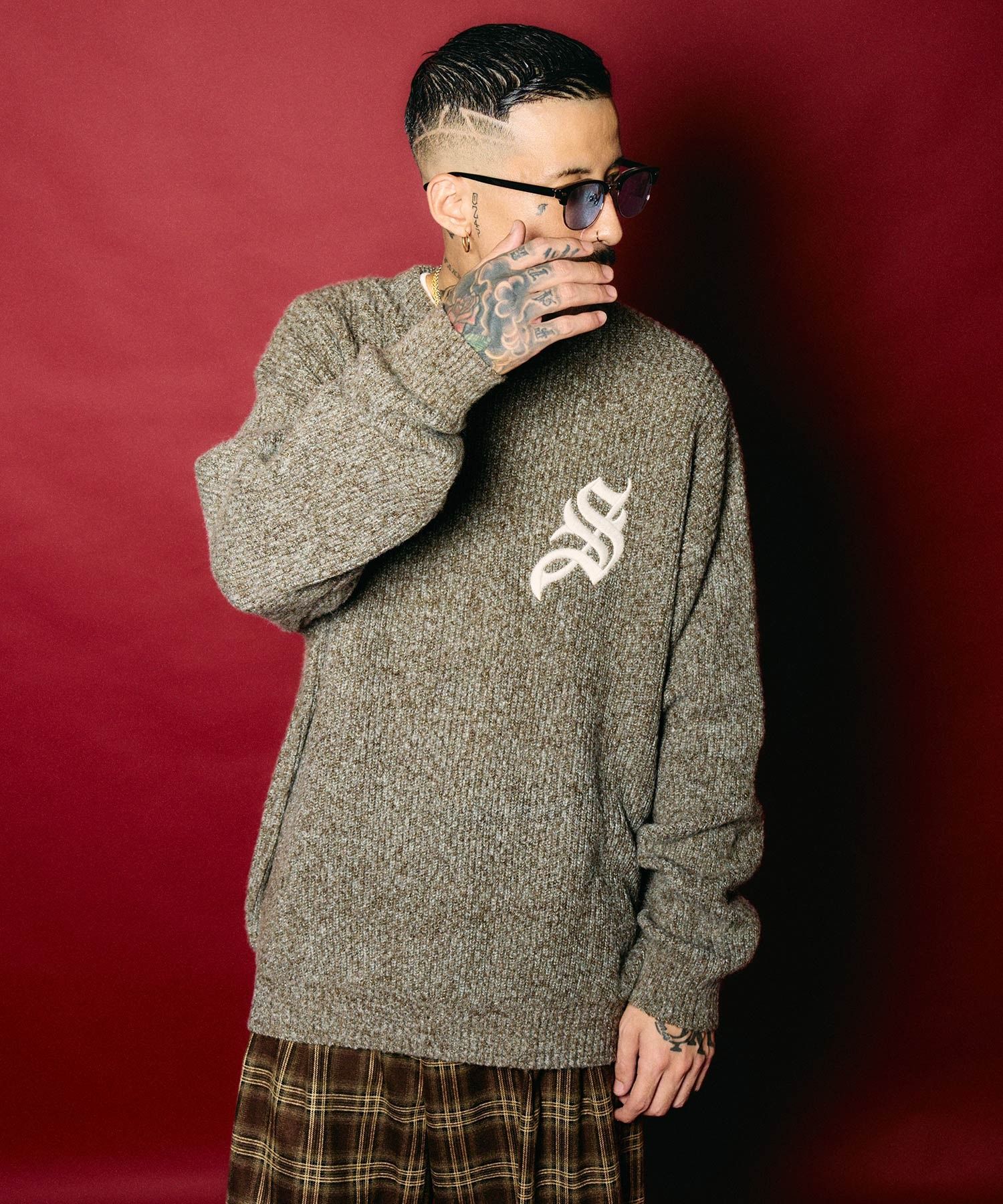 Melange knit