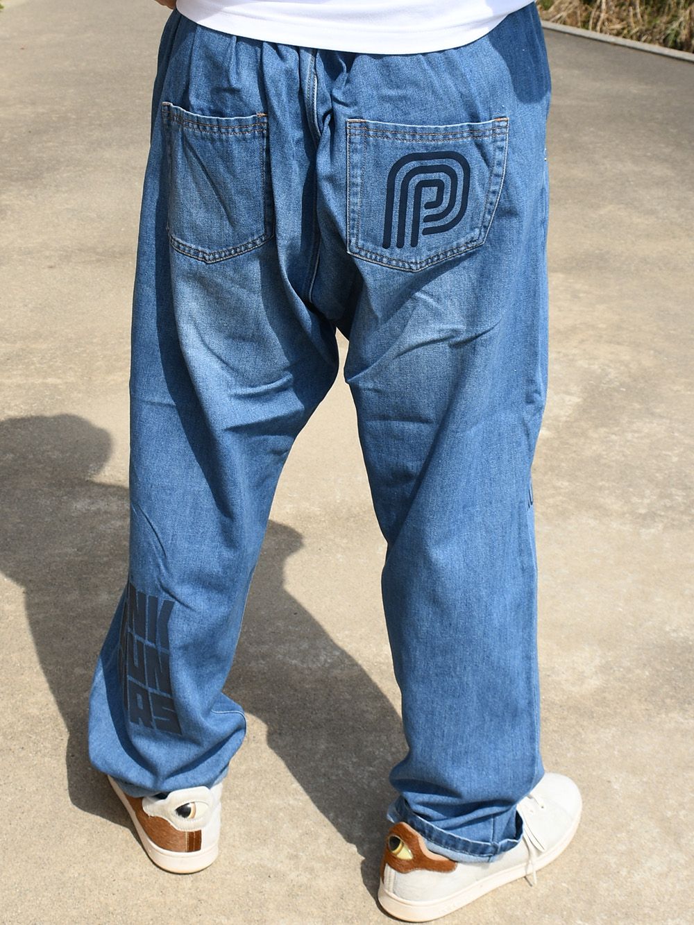 マルチプリントデニムパンツ