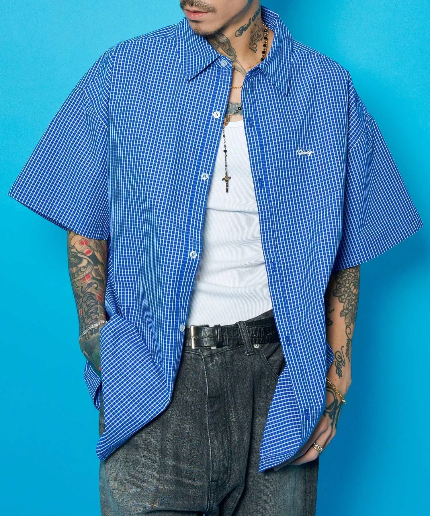 Essential mini check shirt