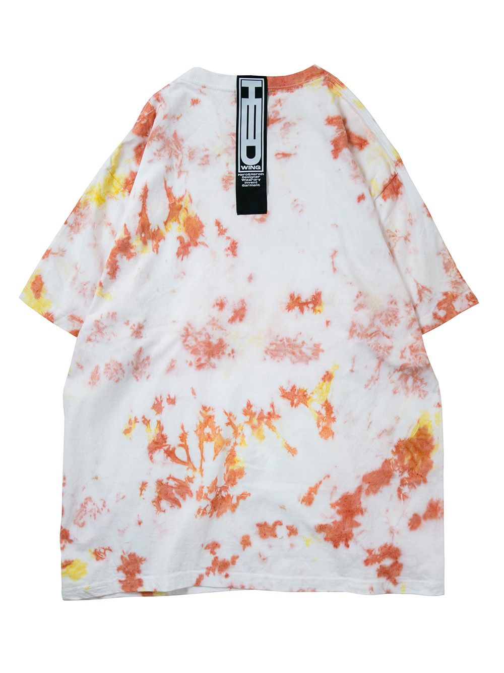 Infection warning Tie-dye Big Silhouette T-shirt