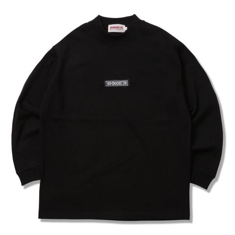 MOCK-NECK Heavy Oz. L/S - Leather Patch