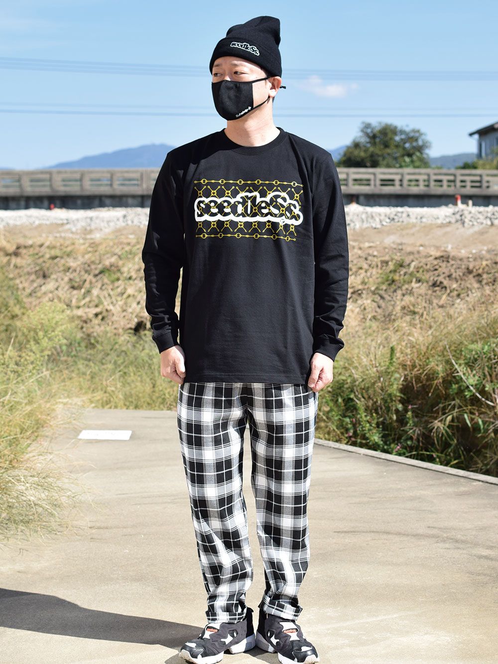 Gold Pattern Coop LS tee