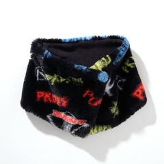 PDSロゴ総柄ファーネックウォーマー