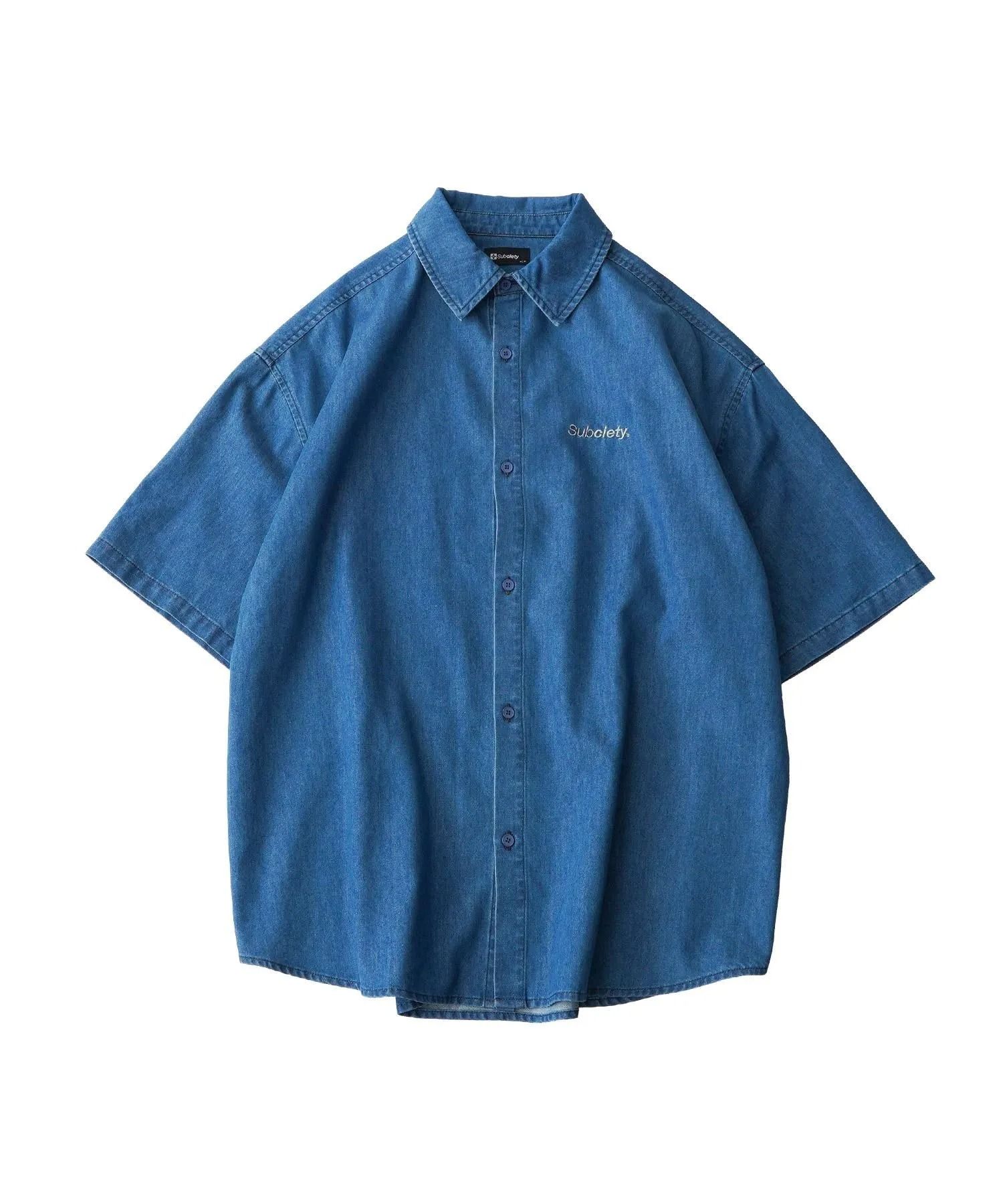 Loose fit denim shirt