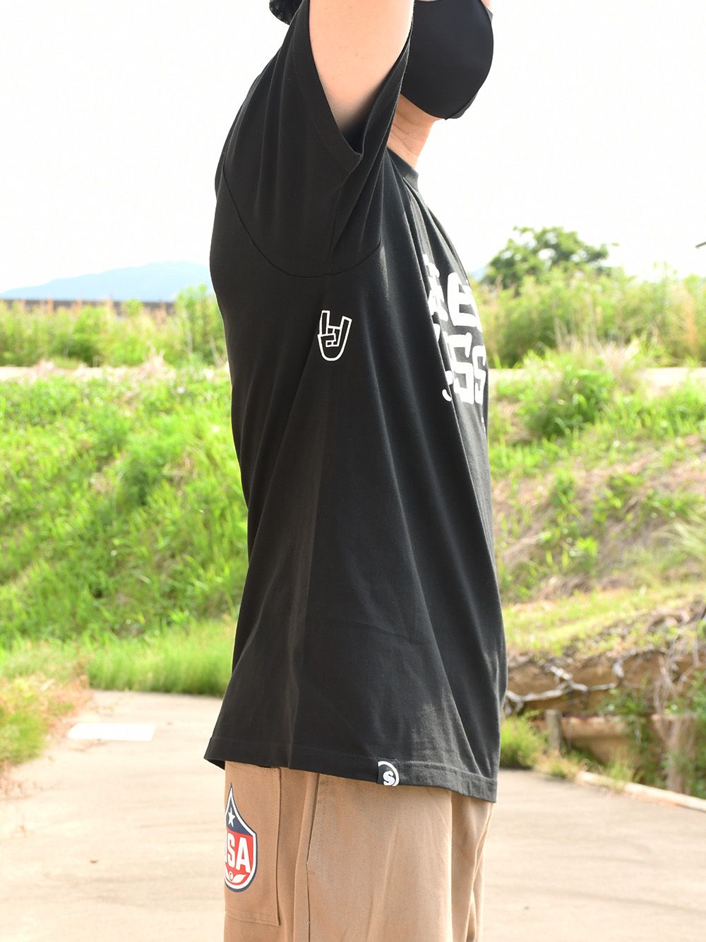 soft writing logo s/s tee