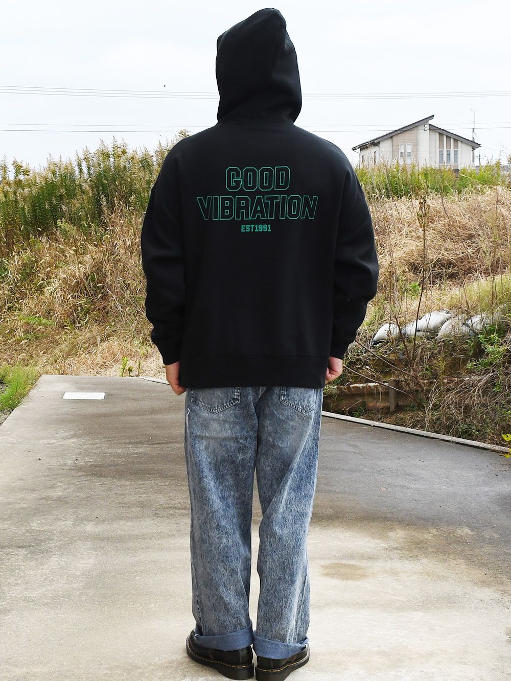 BLOCK COLLEGE BIGSILHOUETTE HOOD-SWEAT