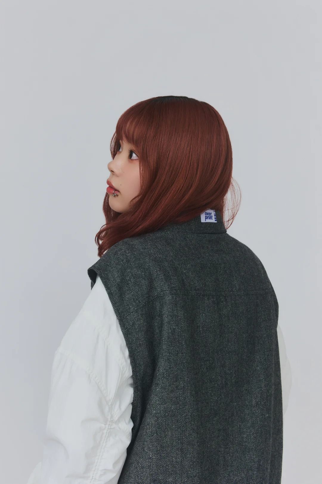VEST HERRINGBONE-TWEED