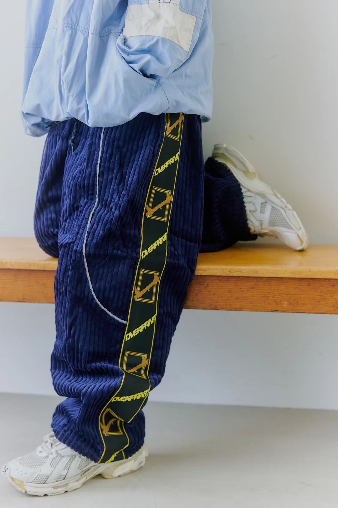 Corduroy jersey pants