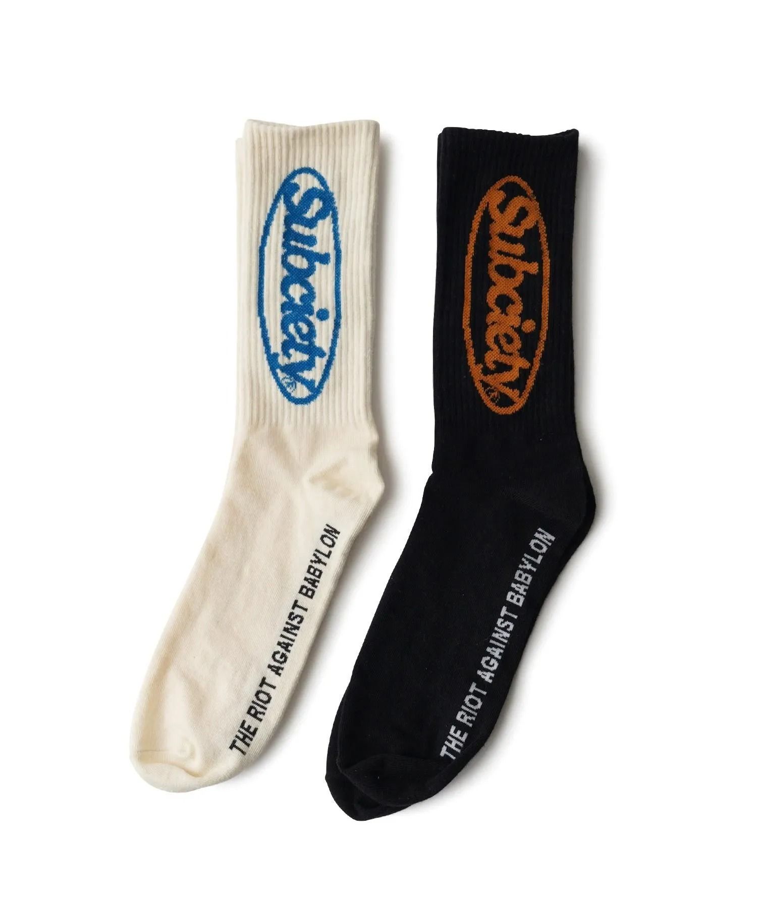 Oval logo socks