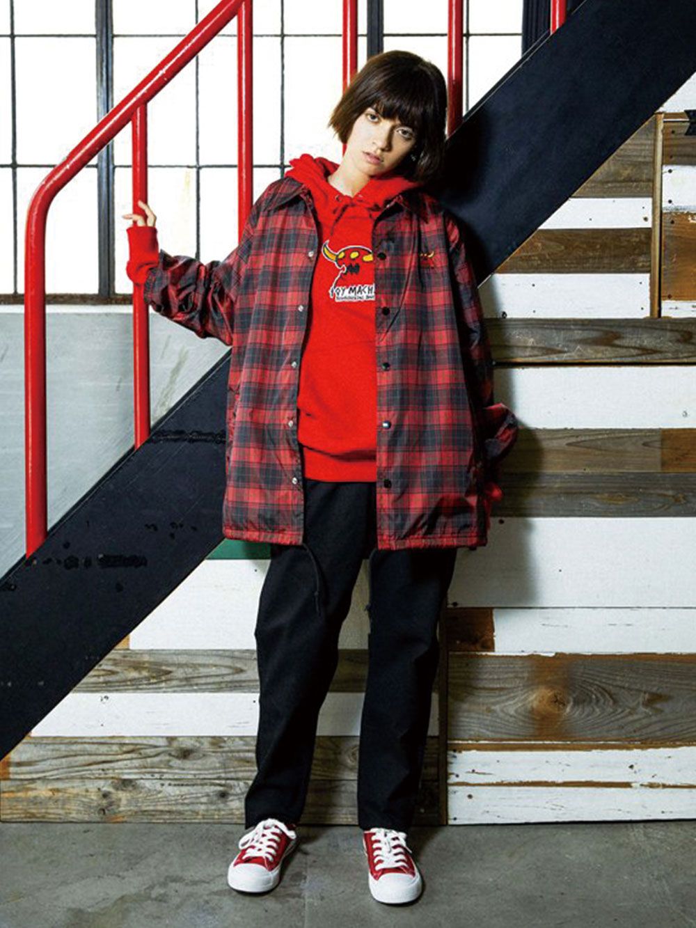 TOY MACHINE - PATTERN PRINT COACH-JACKET | DOLL