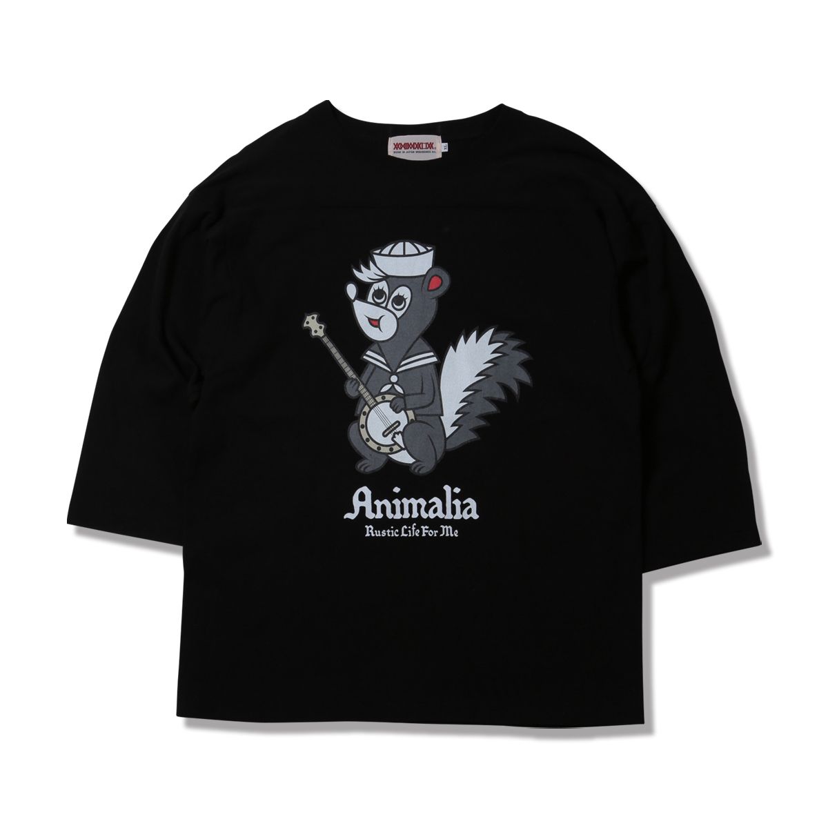 3/4 Sleeve CUT SEW  - Banjo Skunk