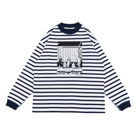 UNDERAGE BORDER LONG-SLEEVE
