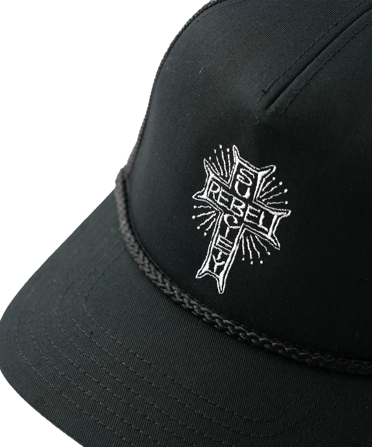 Embroidery mesh cap