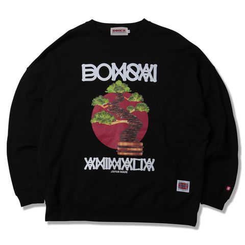 BIG SILHOUETTE CREW NECK SWEAT - BONSAI BURGER