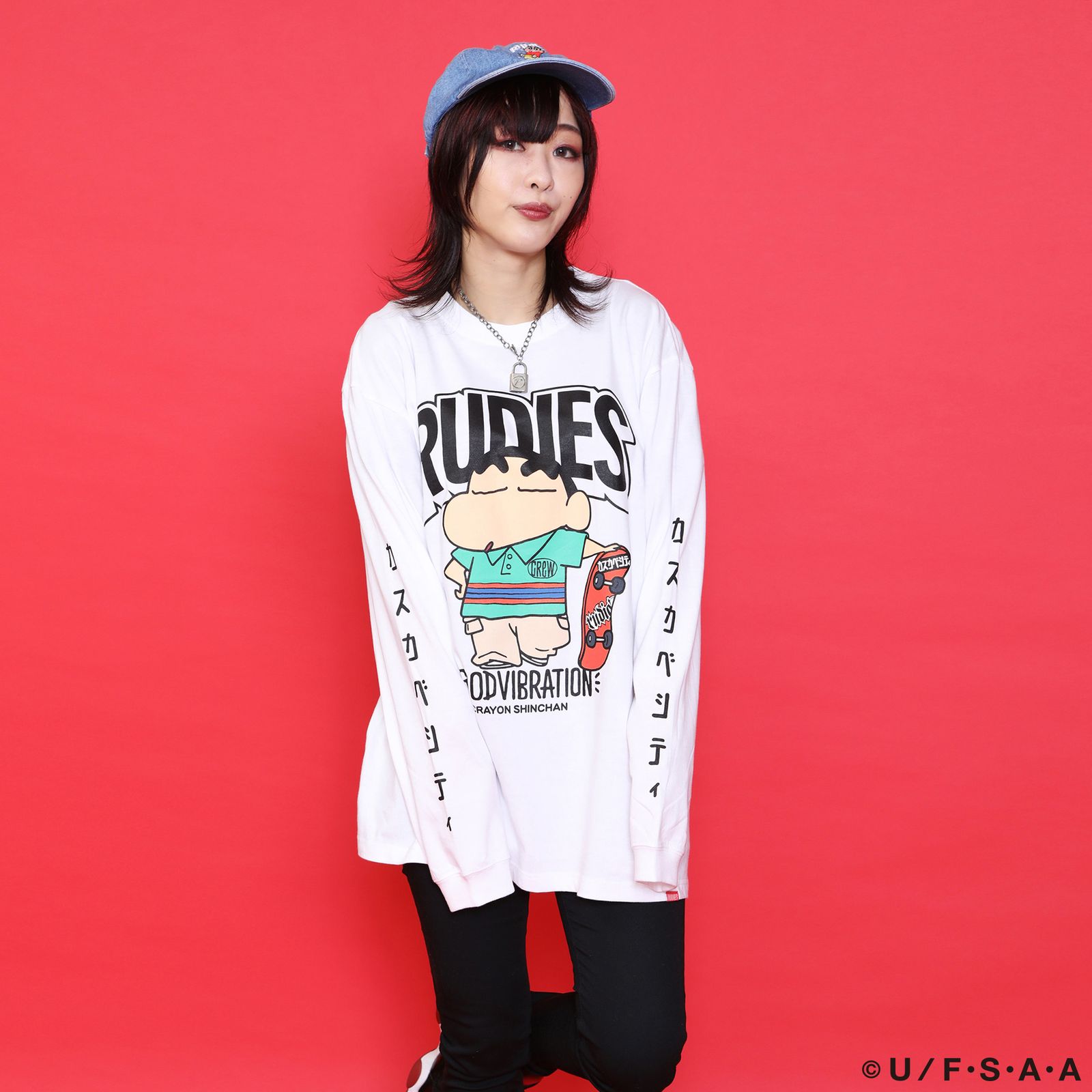 RUDIE'S x CRAYON SHINCHAN SKATE LS-T