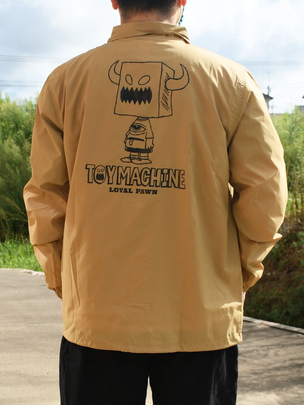 < SKB3 COLLAB >TOYMONSTER BAG FACE COACH JACKET