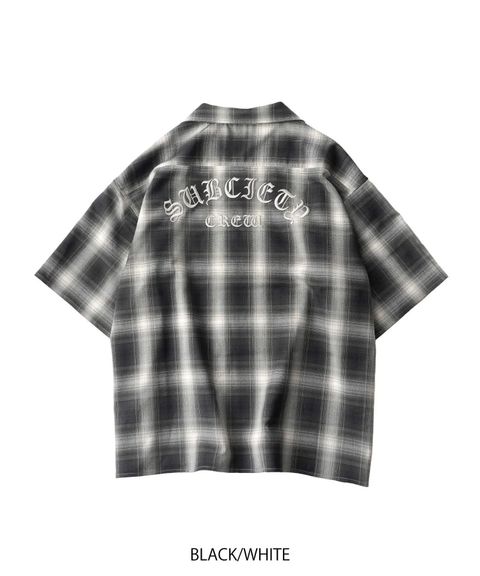 Ombre check shirt