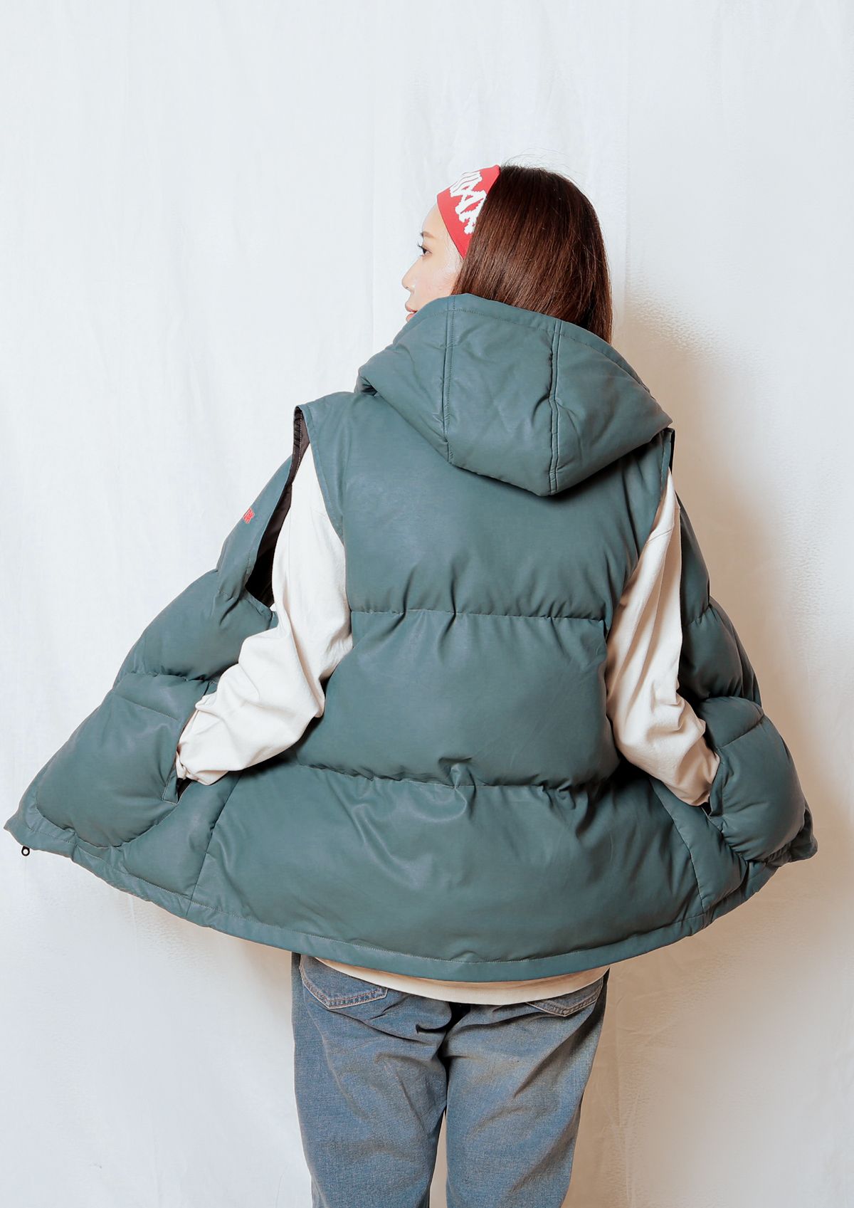 PUDDING PU LEATHER-VEST