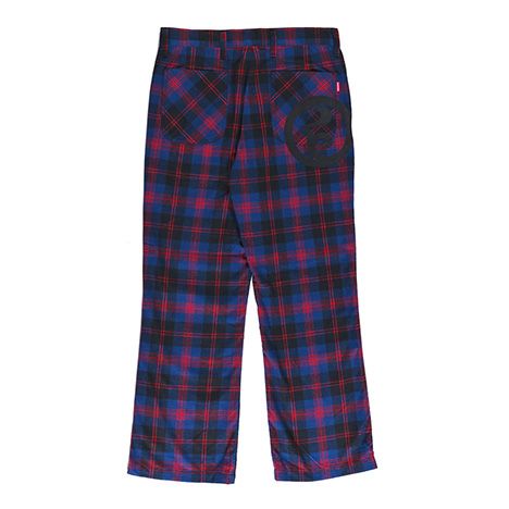 CHECK FLARE-PANTS