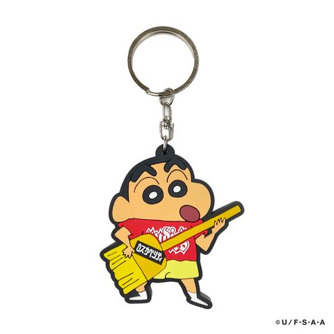 RUDIE'SxCRAYON SHINCHAN BROOMGUITAR KEYHOLDER