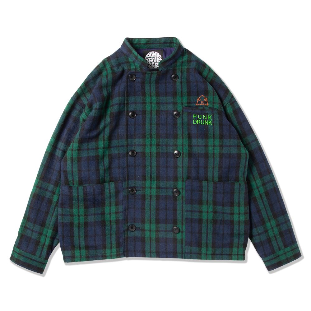 鮫人チェックシェフJKT