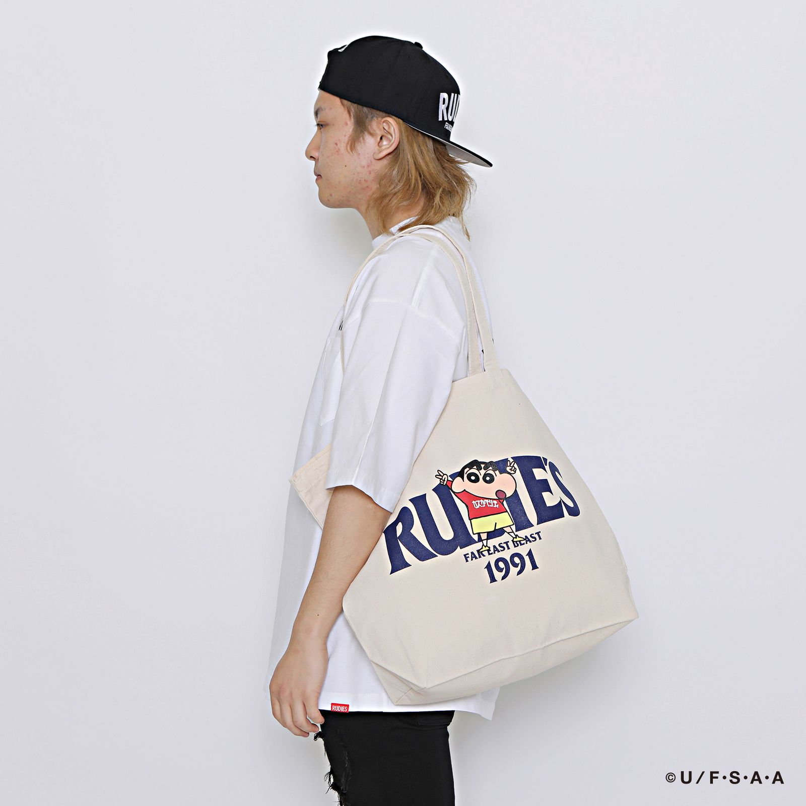 RUDIE'S x CRAYON SHINCHAN PEACE TOTEBAG