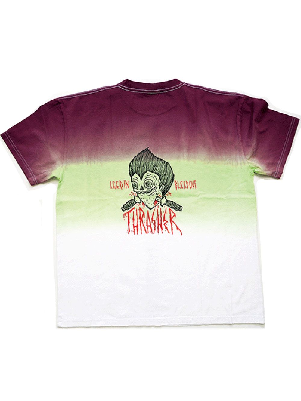 Bleed in Bleed space dye
