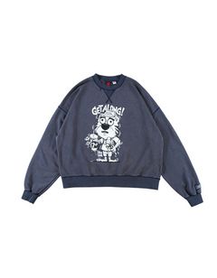 CREAM NERVOUS CREW-NECK