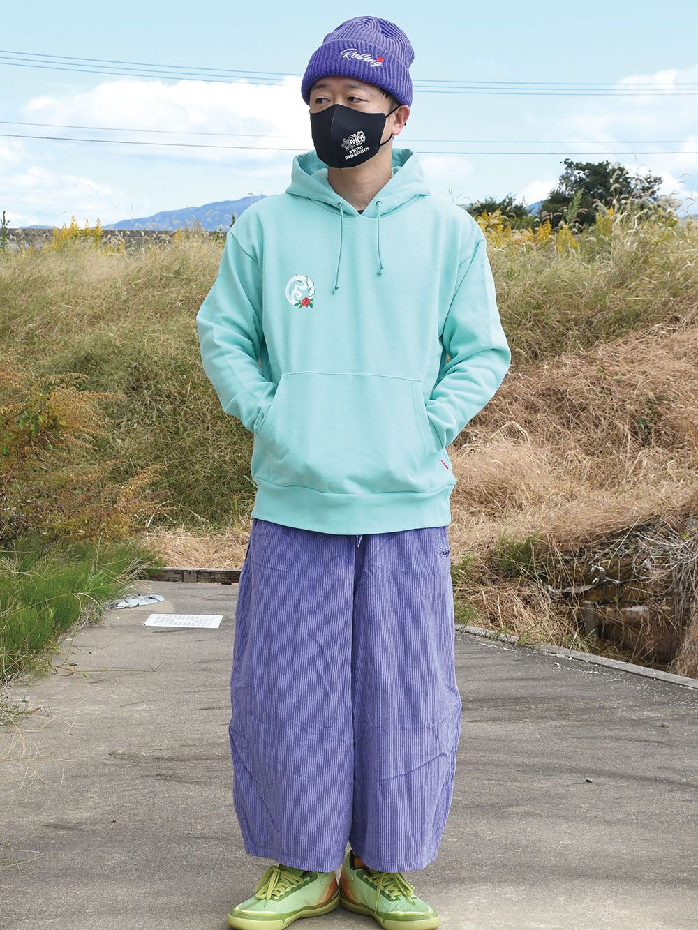 LOGO ROSE-HOODIE