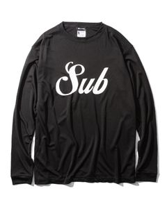 DRY TEE L/S-MIDDLE LOGO-