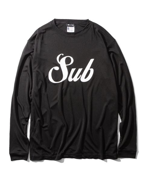 DRY TEE L/S-MIDDLE LOGO-