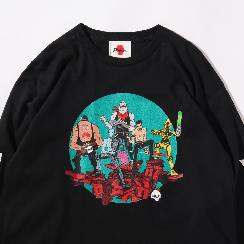 パンクドランカーズ XXL サンリオ みんなのたあ坊　未使用　Tシャツ　黒 みんなのたあ坊 Tシャツ黒 未使用 punkdrunkers サンリオ XL