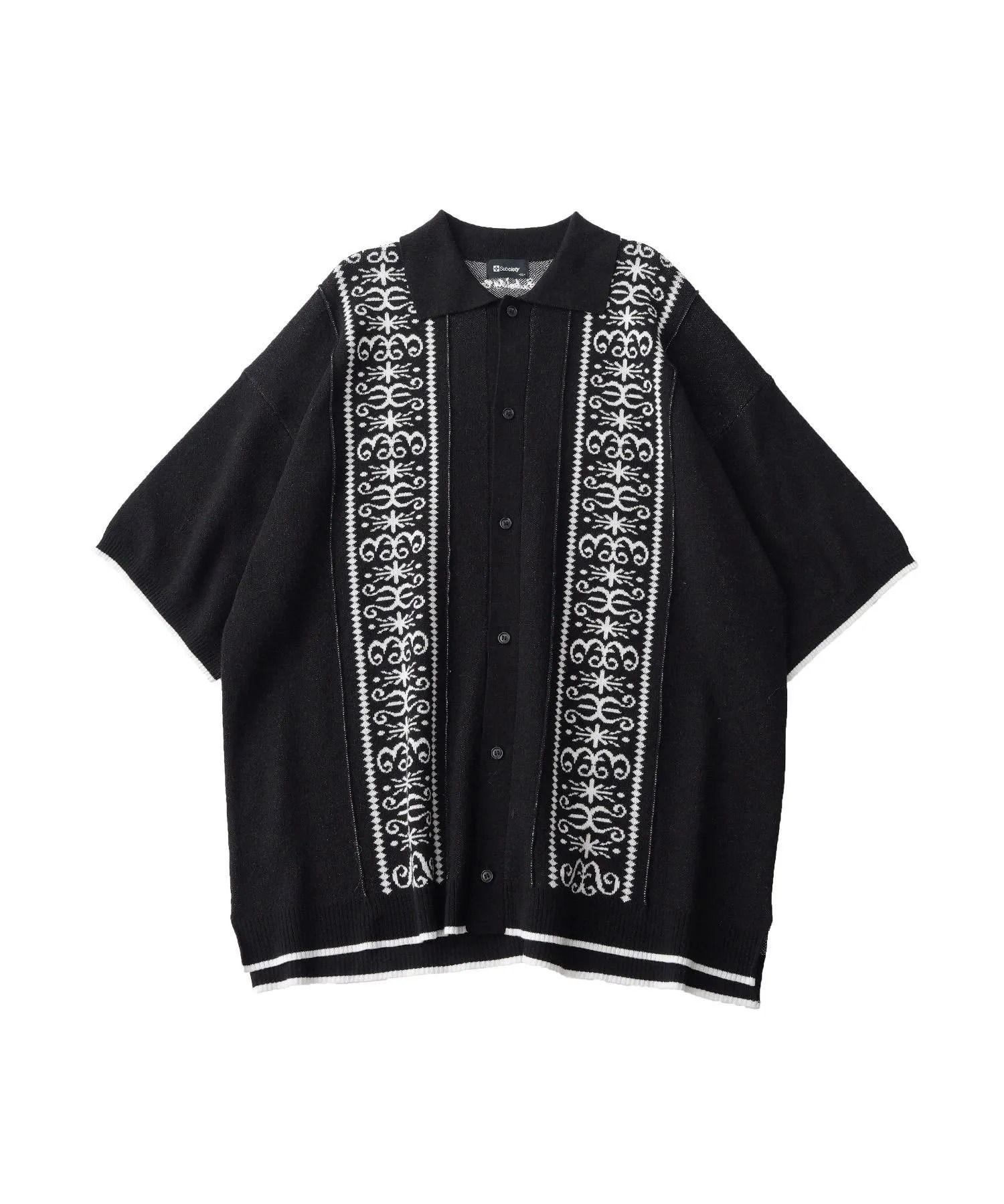 Jacquard knit shirt