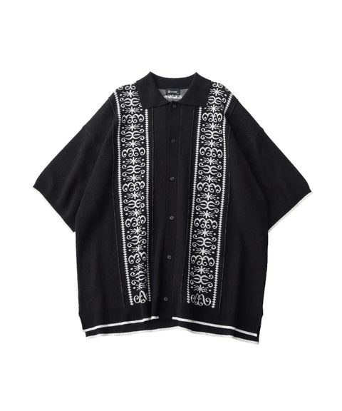 Jacquard knit shirt