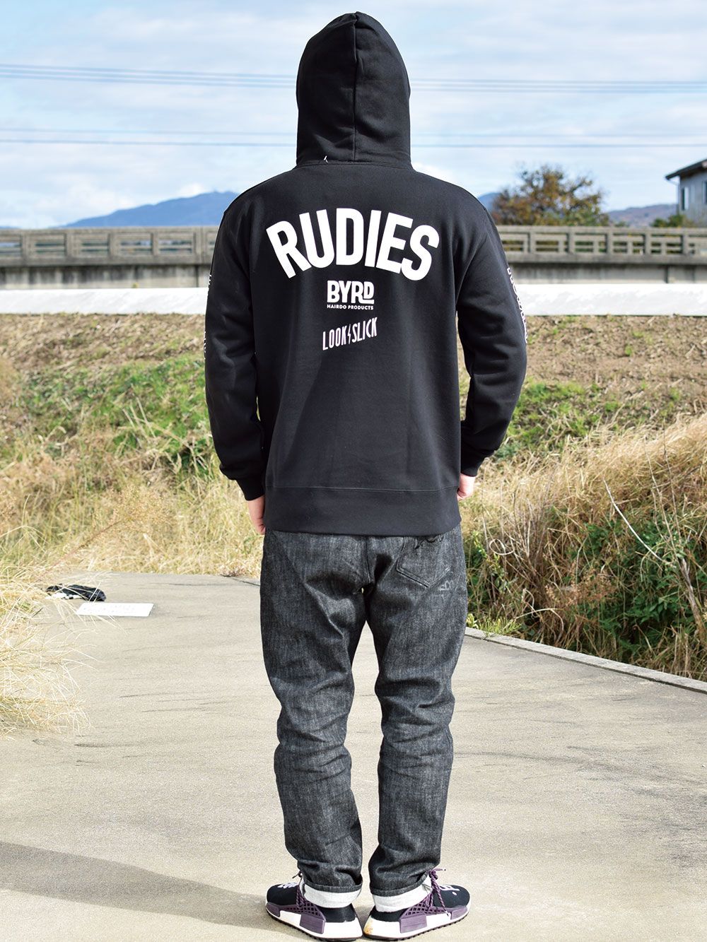 RUDIE'S x BYRD / LOOK SLICK HOOD SWEAT <MICKEY MOUSE>