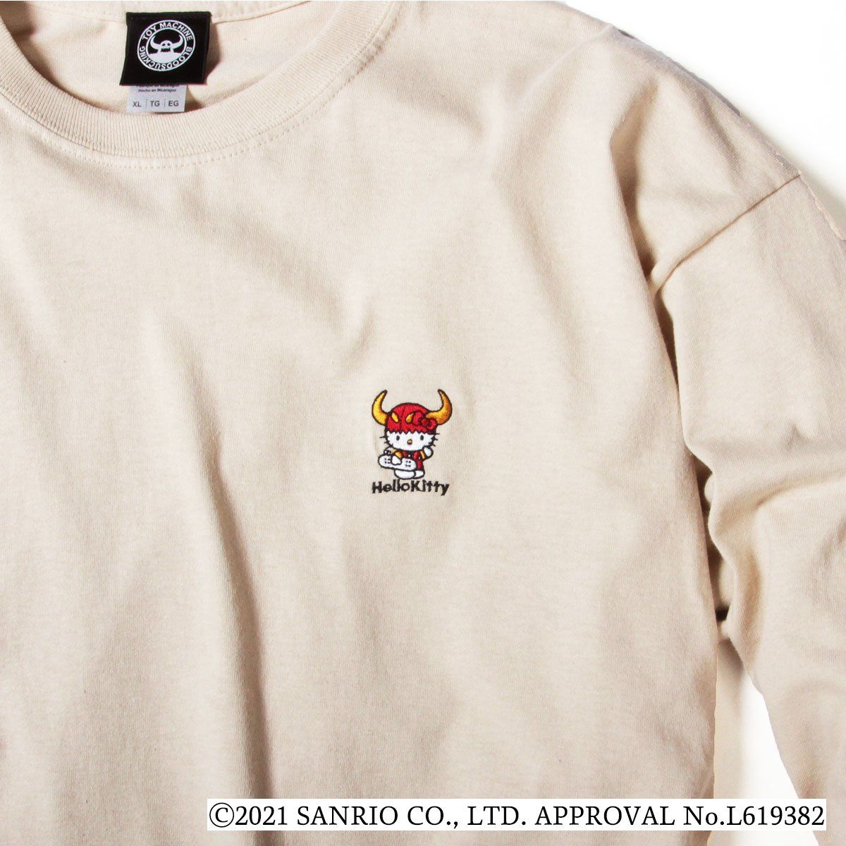 TOYMONSTER KITTY EMBROIDERY LONG SLEEVE-TEE
