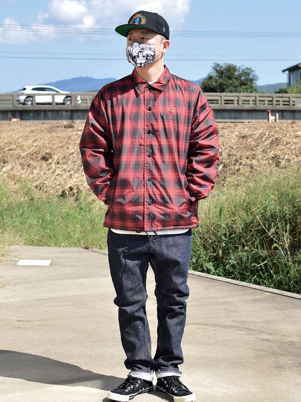 PATTERN PRINT COACH-JACKET