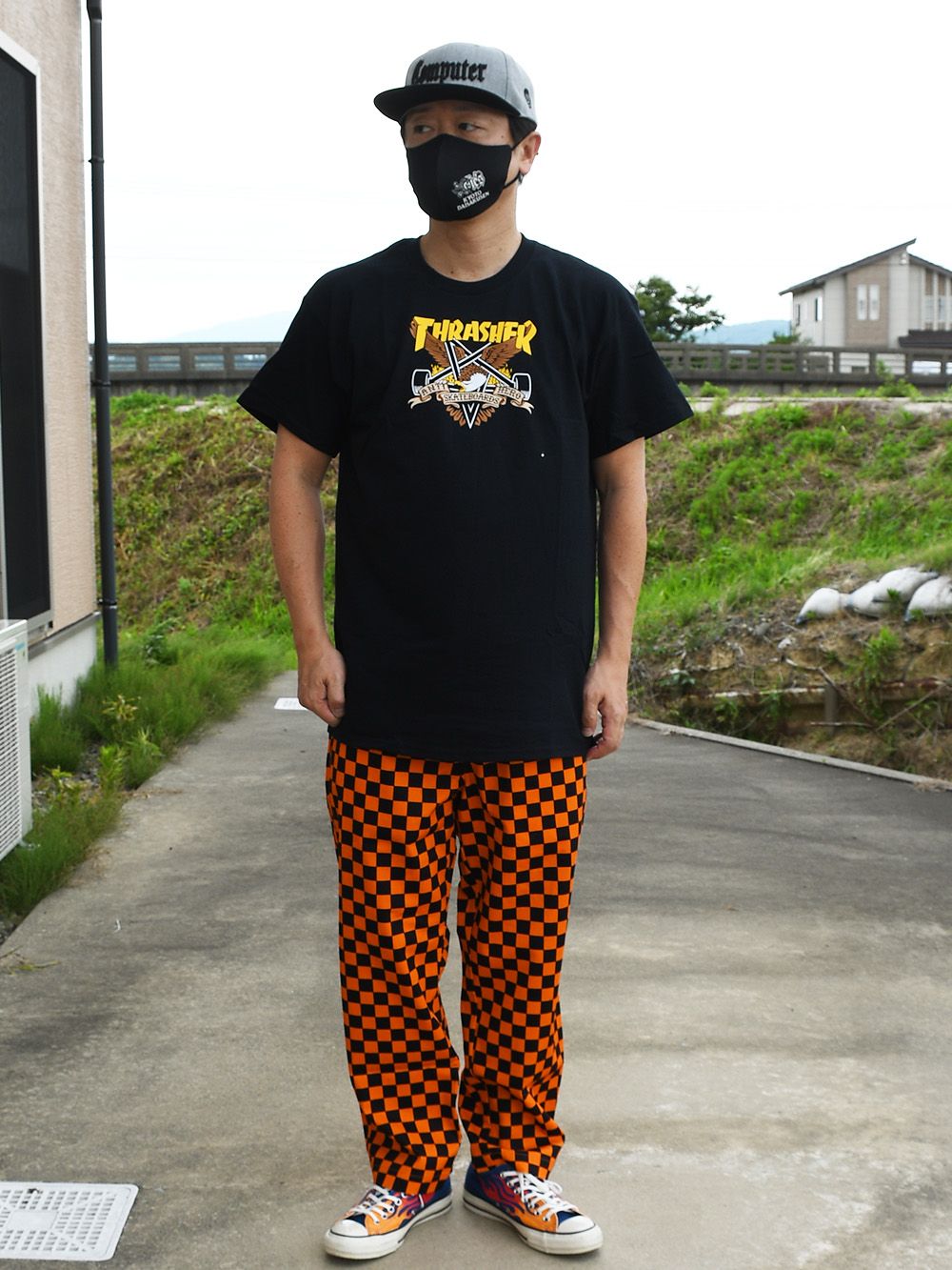 RC CHECKER WIDE-PANTS