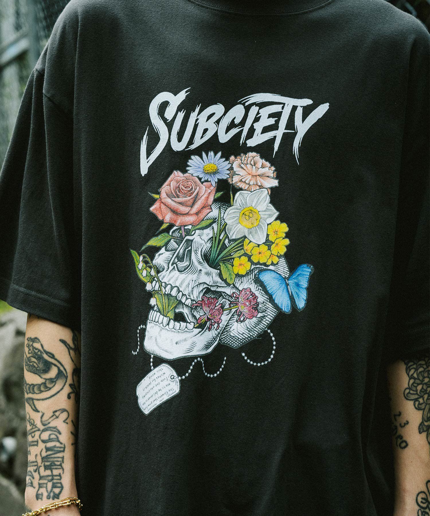 SKULL FLOWER-TEE