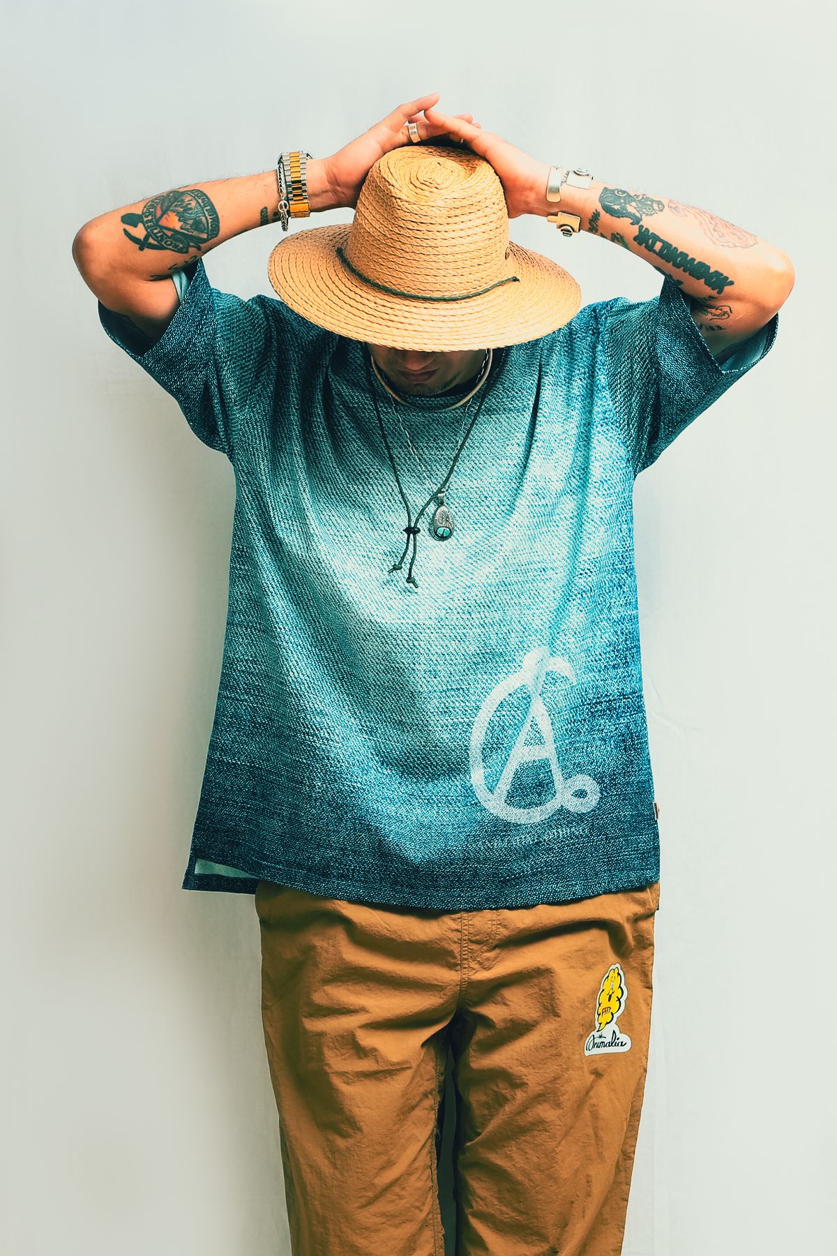 DENIM BIG SILHOUETTE slit tee