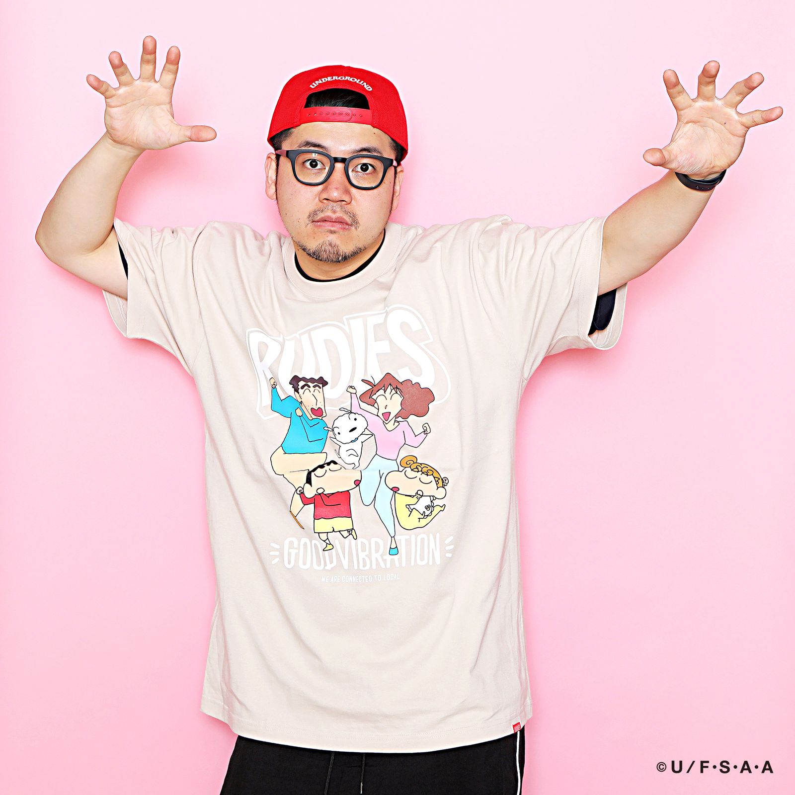 RUDIE'S x CRAYON SHINCHAN FAMILY-T