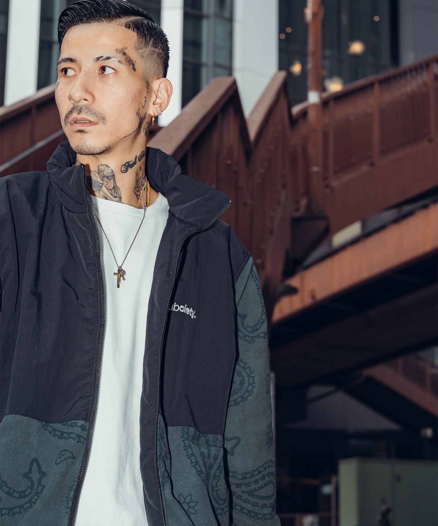 REVERSIBLE NYLON×FLEECE JKT