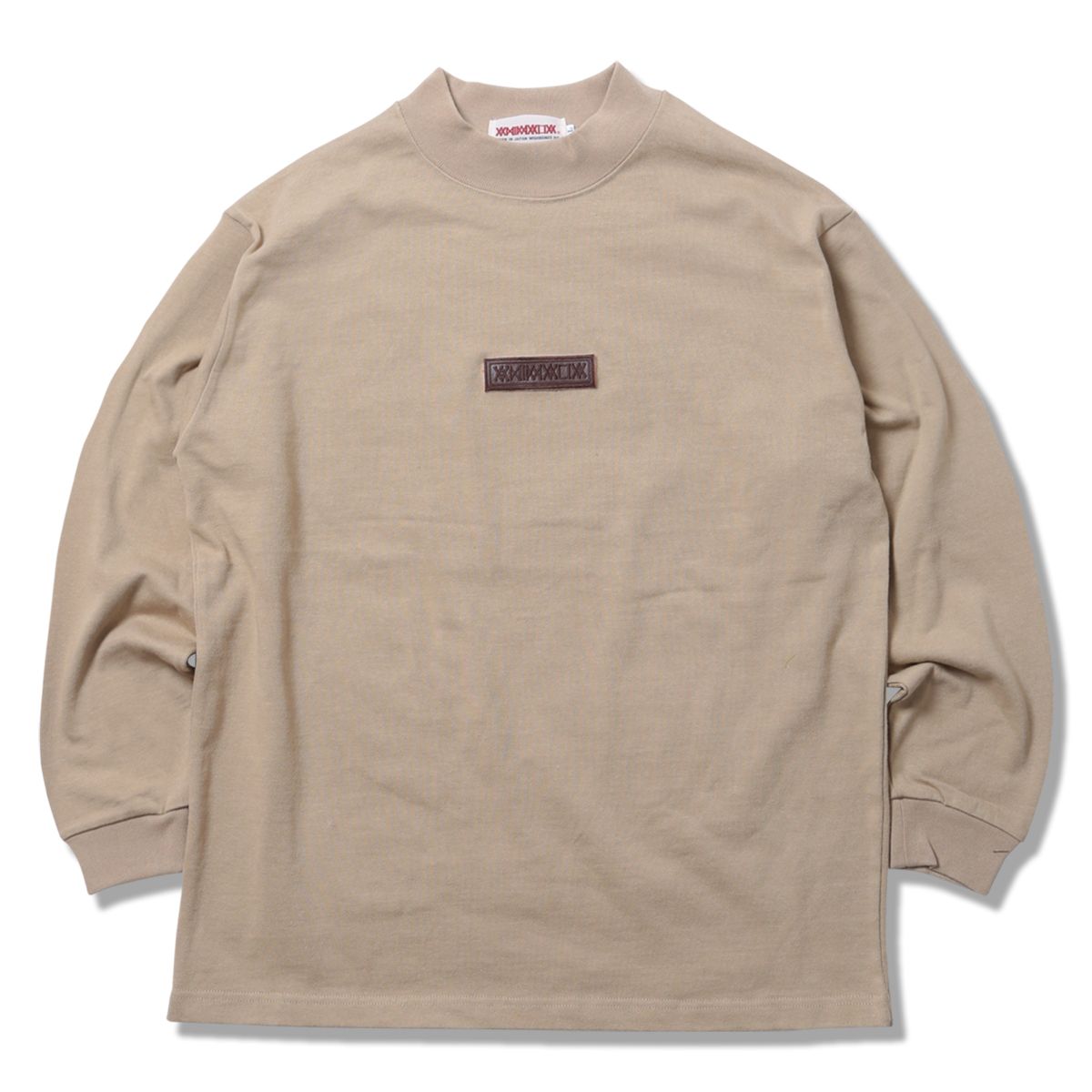 MOCK-NECK Heavy Oz. L/S - Leather Patch