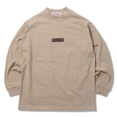 MOCK-NECK Heavy Oz. L/S - Leather Patch