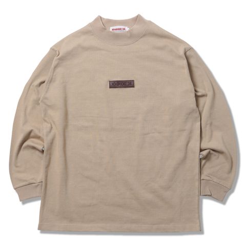 MOCK-NECK Heavy Oz. L/S - Leather Patch